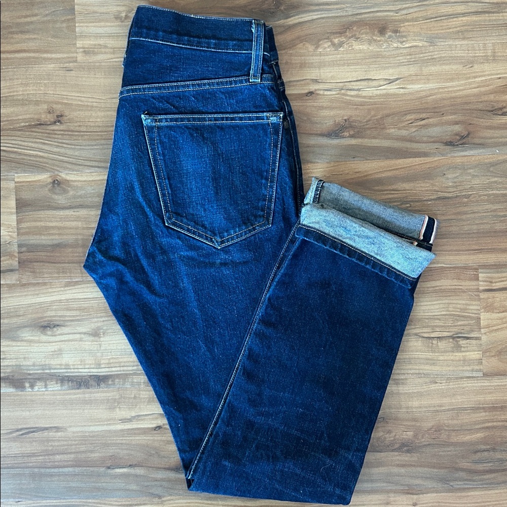 Imogene + Willie Barton Slim Deep Indigo Jeans Japanese Selvedge Denim Size 27 - Picture 9 of 13